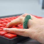 5 Pieces Finger Massage Rings, Prickly Sensory Acupressure Ring Set Toys For Teenagers Adults, Color Professional Processed?Massage Tools And Equipment