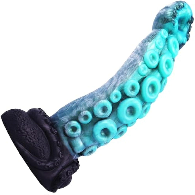 Huge Monster Tentacle Octopus Dildo For Beginners, Creature Alien Knot Dildo With Strong Suction Cup For Anal Massage, G Spot Colorful Fantasy Dildos Sex Toys For Women And Couple 8.67" (Blue)