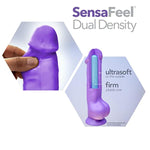 Blush Neo 6" Slim Realistic Dildo, Dual Density Soft Sensa Feel Penis - Suction Cup, Harness Compatible Anal, Vaginal, Pegging Play Lifelike Cock, Adult Sex Toy For Women, Men, Couples - (Neon Orange)