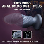 3" Thick Realistic Knotted Dildo, 9.5 Inch Silicone Monster Anal Dildos No Balls For Deeper Anal Dilator G-Spot Prostate Massager, Massive Animal Dildo Huge Butt Plug Fantasy Sex Toy For Women Men Gay