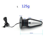 Anal Pleasure Kit for Couples - Electric Shock Metal Butt Plug with Prostate Massage and G-Spot Trainer
