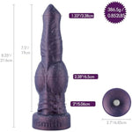 8.5" Silicone Dog Dildo, 7.5" Insertable Realistic Penis With Kliclok System, Hands-Free Play Soft Sex Toy - Ordinary Series