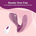 Wearable Vibrator For Women – Dual Stimulation Sex Toy With Clitoral Grinding & G-Spot Rotation, 10 Vibration Modes, 3 Rotation Speeds, Remote Control Adult Toys For Female Couples Play