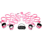 Bedroom Restraint Bondage Kit, Pink