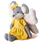 11” Plush Figures With Wings Mouse Fairy Linen Cotton Stuffed Animal Toy Plush Toys For Baby