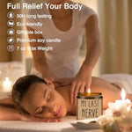 Gifts For Women, Funny Friendship Gift For Best Friend - My Last Nerve Lavender Candle - Birthday Christmas Unique White Elephant Stocking Stuffers Gifts For Adults, Women, Her, Bff, Sister