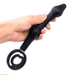 Silicone Inflatable Anal Beads for Men and Women - Graduated Design Expander Dildo with Adjustable Air Valve