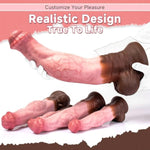 Realistic Horse-Shaped Silicone Dildo for Hands-Free Play, Adult Sex Toys for Men and Women