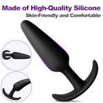 3Pcs Silicone Anal Plug Butt Plug Set Beginner To Advanced, Anal Training Kit With Flared Base For Men Adult Sex Toys & Games,Adult Toys