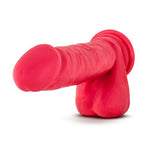 Ruse Big Poppa 8" Realistic Dildo With 2" Thickness - Soft Purio Liquid Silicone, Satin Smooth Ultrasilk - Strong Suction Cup G-Spot Or Anal Stimulator - Sex Toy For Women - Cerise