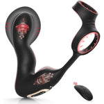 Prostate Massager Anal Toys With Auto Inflation And 10 Vibrating Modes, Inflatable Butt Plug Anal Plug Male Sex Toys For Men With Cock Ring, Remote Control Prostate Vibrator Dildo For Adult