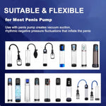 Premium 3Pcs Silicone Penis Pump Sleeve, Universal Cock Sleeve For Penis Pumps, Penis Extender, Realistic Penis Sleeve For Dick Pump, Penis Pump Accessories For Men Penis Extension