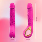 Upgraded G Spot Female Vibrator,Soft Silicone Dildo Vibrator,Realistic Thrusting Dildo,Clitoral Anal Stimulator,10 Vibration Modes,High Frequency Motor Vibration,Waterproof,Adult Sex Toy For Women
