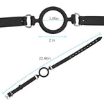 Bondage Restraints Kit Mouth Gag With Padlock Adjustable Oral Sex Sex Handcuffs Collar Neck To Wrist Sex Toy For Men Women Couple Game