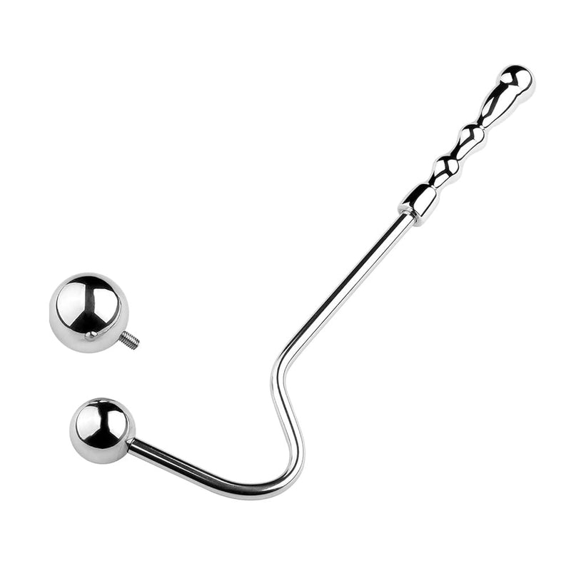Stainless Steel Anal Hook, Butt Plug Hook With 2 Interchangeable Balls Anal Bdsm Bondage Fetish Sex Toys For Men And Women Couples