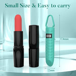 Mini Liquid Silicone Bullet Vibrator With 10 Strong Modes Recharge Vibrating Clitoral Vibrator Sex Toy For Women -Blue
