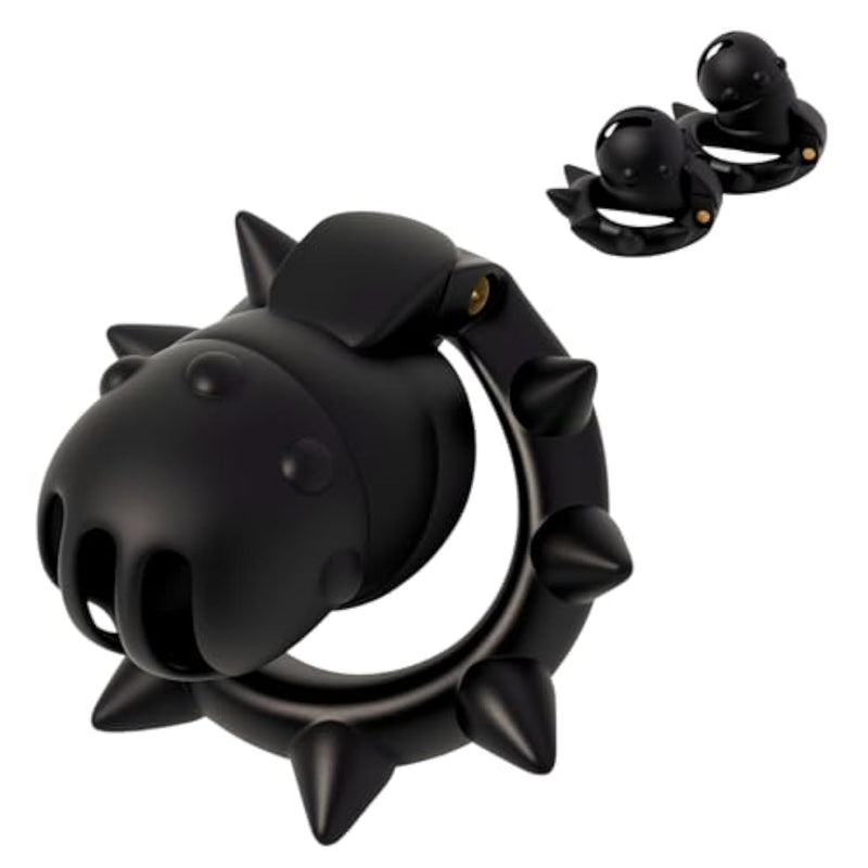 Male Chastity Cage with Spiked Spike Styling for Men's Penis Bondage and Restraints, 3D Printed with Hollow Design