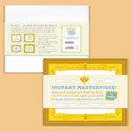 Framed Art Pad for Kids with 40 Adhesive Sheets, 10 x 8 Inch