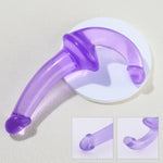Double Ended Dildo Dual Dong Strapless Sex Toy Extra Long Flexible Realistic Penis G Spot Vaginal Anal Plug For Lesbian Female Masturbation, Purple