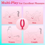 Dual Head Simulation Vibrating Dildo, Lesbian Sex Toys Vibrator, 10 Frequency Ultra Vibrating, Large Size Dildo G-Spot Stimulation, Cunnilingus & Anus Dual Purpose, For Couples & Gay Sex Toys