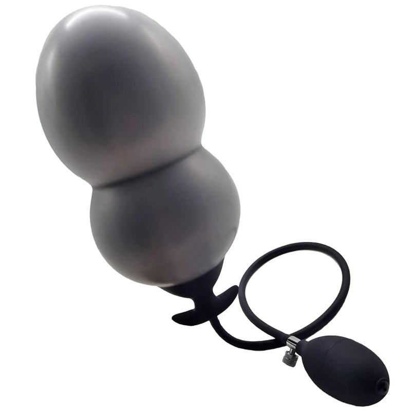 Baiwang Inflatable Butt Plug Silicone Anal Sex Toys 30Cm10Cm Black