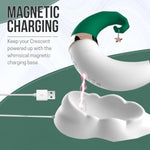 Clitoral Sucking Vibrator For Clit Nipple Stimulation, Moon Vibrator Dildo For G Spot Stimulation 2 In 1 Adult Sex Toys For Women With 10 Sucking Modes & 10 Vibration Modes (Green)