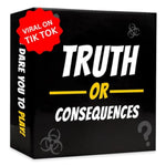 Truth Or Dare & Consequences Card Game For Adults - 250+ Card Game For Adult Game Nights With Friends And Family - Board Games For Adults For Bachelorette Party, Travel, Family Fun
