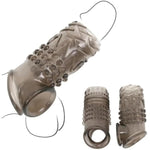 Reusable Penis Ring Set Male Cock Ring Penis Sleeve Stretchy Penis Enlargement With Textured Particles Enhance Sexual Pleasure Stimulate Women Vaginal G-Spot Extend Sexual Time