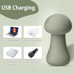 Mini Electric Handheld Massager Wand, Personal Wand Massager Made Of Body-Safe Silicone With 10 Vibration Modes, Fully Waterproof And Portable,Suitable For Shoulder, Neck And Back Massage-Green