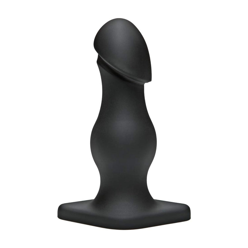 Titanmen - The Rumpy - 6.5 Inch Durable Anal Plug With 6.9 Inch Girth And Phallic Tip - Flared Safety Base - Matte Finish - Butt Plug - Black