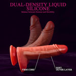 7.67 Inch Girth Huge Thick Dildo, Real Skin Dual Density Silicone Dildos With Strong Suction Cup For Hands-Free Play, G-Spot Realistic Dildo Anal Sex Toys For Men And Women