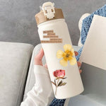 50Pcs Floral Leaf Stickers for Journaling Scrapbook Supplies