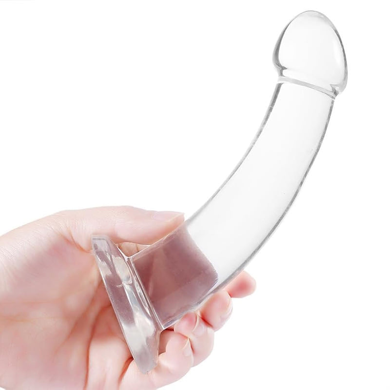 Transparent Anal Plug, Male And Female Simulated Dildo, Sm Anal Strip, Anal Sphincter, Anal Masturbator, Crystal Rod, Penis Sex Toy (L)