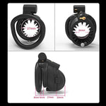 Male Bdsm Resin Chastity Device Breathable Cock Cage Upgraded 3D Cage With 4 Arc Rings Set With Spikes Feel The Pain, Cbt Chastity Cage Men Abstinence Penis Bondage Sm Extreme Fetish Sex Toy