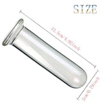 Glass Butt Plug Anal Trainer Prostate Massager Crystal G-Spot Dildo Cylinder Shaped Pleasure Wand, Glass Dildo Crystal Penis Anal Butt Plug Anal Trainer Sex Anal Pleasure Toys For Men Women(0.79In)