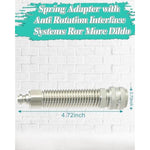 4.72" Spring Adapter Extender For Premium Sex Machine With 304 Stainless Steel Anti-Rotation System Self Lock (S 4.72" Spring Adapter)