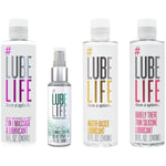 Staycation Combination, 2-In-1 Massage & Lubricant 8 Fl Oz, Climax Control Delay Spray 2 Fl Oz, Water-Based Lubricant 8 Fl Oz, Barely There Thin Silicone Lubricant 8 Fl Oz, For Men, Women, A