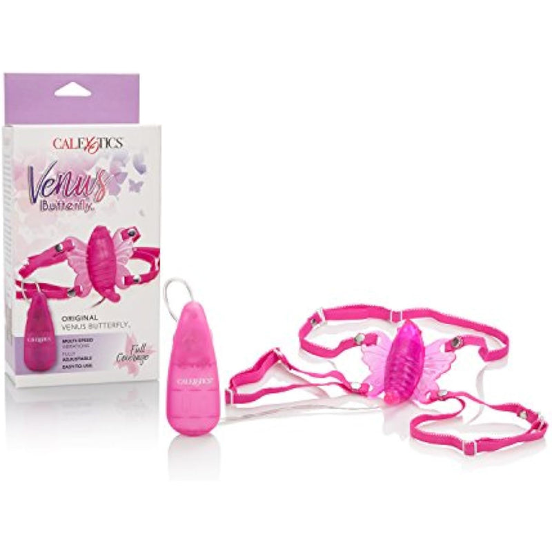 Original Venus Butterfly Vibrator –Hands Free Strap On Personal Massager – Adult Fun Sex Toys For Couples - Pink