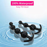 2Pcs Anal Beads Set & Butt Plugsilicone Anal Training Kit, Flexible Anal Chain Sex Toys With Different Size Anal Balls Prostate Massage, Anal Plugs For Men Women Couples Anus Dilator Dildo Anal Toys