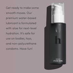 Glide Premium Water-Based Lubricant Formulated With Aloe, Green Tea Extract, And Hemp Seed, No Sticky Residue, Hydrating And Ph Balanced, No Parabens Or Fragrance, 2 Pack