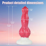 Dog Dildo Insertion Penis Silicone Simulation Dildo Couple Orgasm Toys G-Spot Rear Anal Plug With Powerful Suction Cups Suitable For Female/Male/Gay