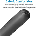 Lubricant Lube Applicator Syringes, Lubricant Tube Shooter With Smooth Rounded Cap For Men, Women & Couples, Reusable, Easy Use & Clean [10Ml Scales] (White & Gray)