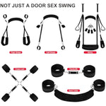 Upgrade 5 In 1 Door Sex Swing Restraints Bdsm Toys And Wrist And Thigh Ankle Sex Restraints Kit Toys, Couples Bondage Gear & Accessories