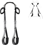 Sex Bondage Bdsm Kit, Pu Leather Neck To Thigh/Ankle Bed Restraints Set With Wrist Cuffs Thigh Sling, Adjustable Handcuffs Leg Restraints Spreader Adult Sex Toys For Bed Sm Games Couple Play, Unisex