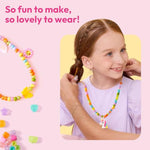 Kids Jewelry Making Kit with 350+ Colorful Beads and Storage Case
