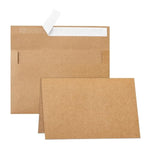 100 Sets Blank Brown Note Cards & Envelopes, 4 x 6 Inch, 92 lb Cardstock