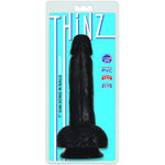 Curve Novelties 63467: Thinz 7In Slim Dildo W/Balls Midnight