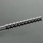 Stainless 8Mm Beaded Urethral Sounds Plug Stretcher, Not For Beginner