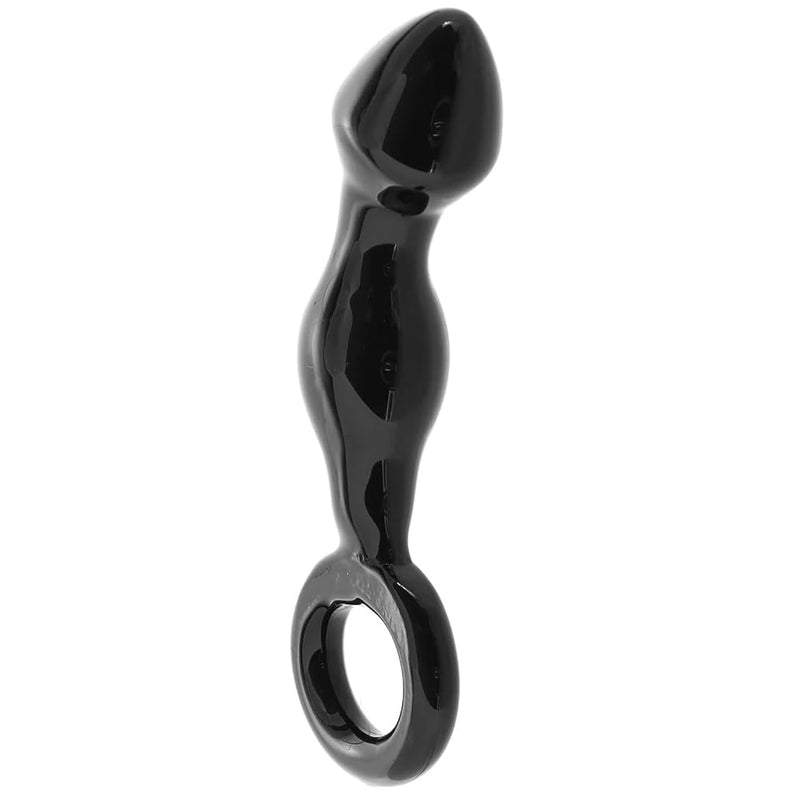 Glass Prostate Massager With Lube 1Oz - Anal Sex Toys | Butt Plugs - P-Spot Massage