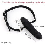 Penis Gag Silicone Dildo Gag Chastity Realistic Dildos Adjustable Belt Bdsm Bondage Sex Toy